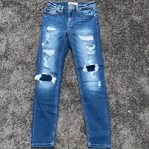 KanCan Ripped Blue Skinny Jeans